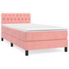 3141460 vidaXL Lit à sommier tapissier avec matelas Rose 90x190 cm Velours