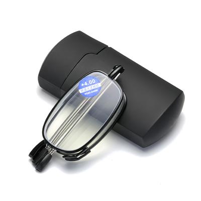 Portable Foldable Anti Blue Light Reading Glasses Men Women Oval Frame Ultralight Hd Presbyopic Eyeglasses Unisex Eyewear