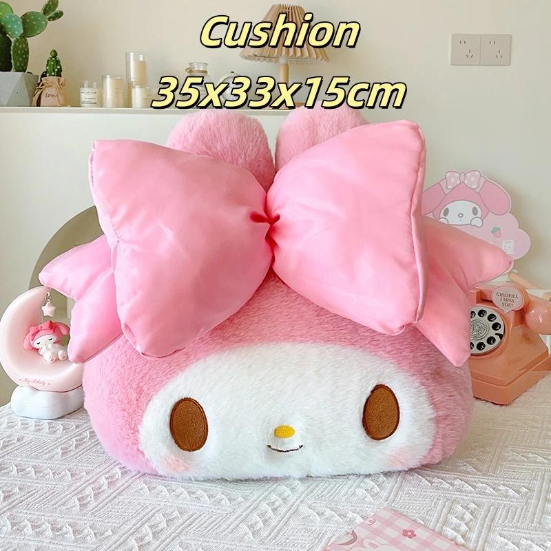 My Melody Cartoon Plushies Lovely Stuffed Anime Kawaii Plush Toy Back Cushion Headrest Car Accessories Seat Belt Cover
