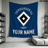 HSV Custom Name Wall Tapestry Aesthetic Wall Hanging Printed Fabric Blanket Decorative Tapestries for Bedroom Living Room Home Decor