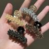 Women's Colorful Imitation Rhinestone Fashionable Semi Braided Hair Clips, Princess Style Everyday Hair Accessories