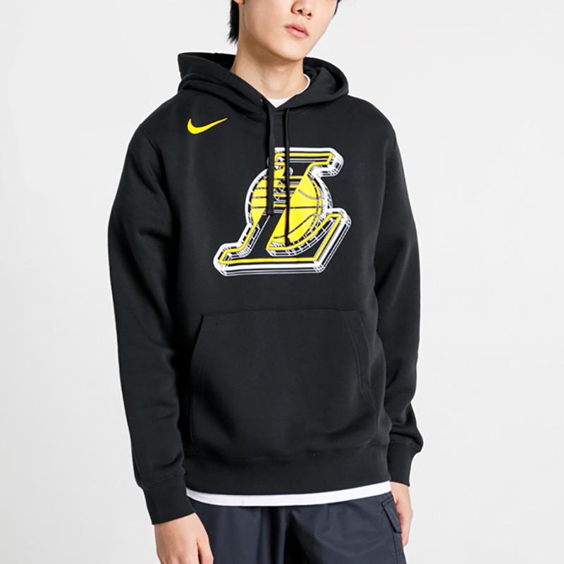 Nike Los Angeles Lakers LeBron James #23 NBA Player Long Sleeve Hoodie Men Hoodie Black DN4984-010