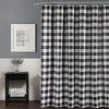 2025 Latest Model 72 X 72 Inch Shower Curtain, Farmhouse Style Black and White Plaid