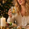 High-quality Glassware Faith Glass Cup, Lead-Free Transparent Mug, with Religious Themed Cup Gold Electroplated Edges, Stylish Christian Detailed