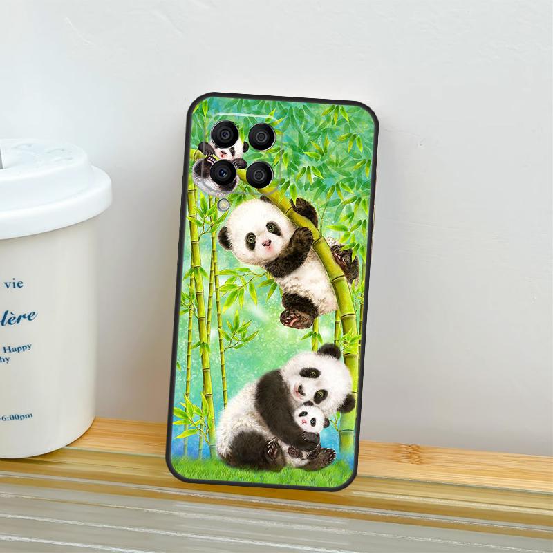 Panda Animal Cute Bear Case For Samsung Galaxy M53 M13 M06 M16 M31 M11 M35 M55 M15 M56 M36 M12 M32 M52 M14 M34 M54
