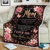 Mom Blanket, Mother's Day Gift for Mom, Loving Mom Keepsake, Sentimental Mother Gift, I Love You Mom Blanket