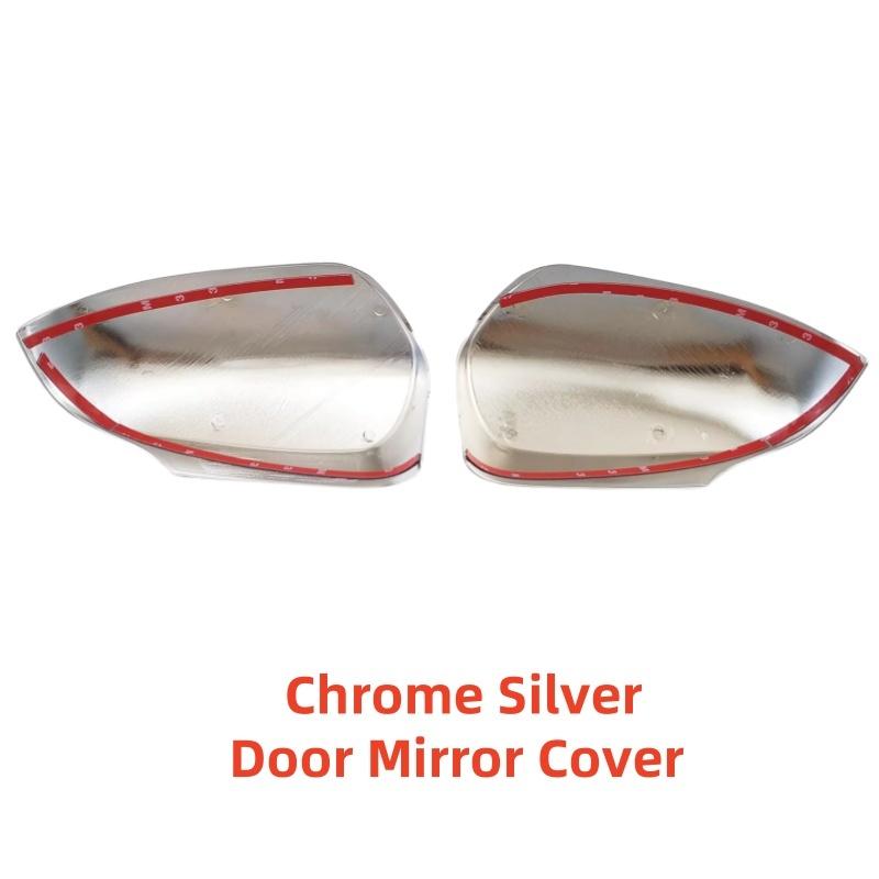 For Toyota Verso 2014 2015 2016 2017 Car Chrome Silver Rearview Accessories Plated Carbon Door Mirror Covers Trim Paste style