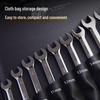 Deli 12-Piece Mirror Dual-Use Ratchet Wrench Set