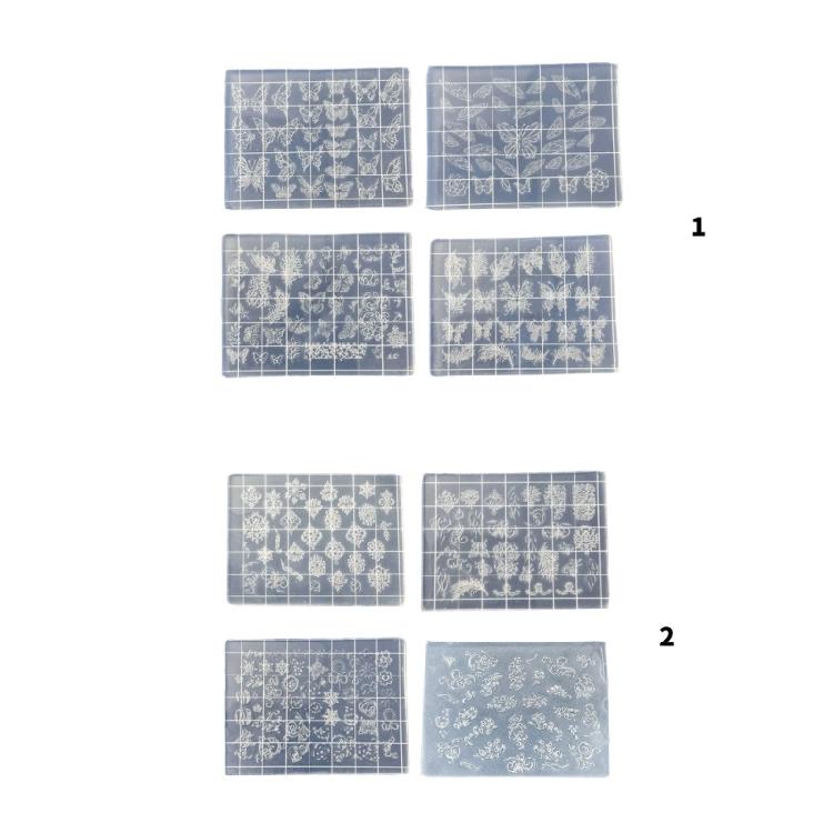 4PCS Nails Art Silicone Mold Butterfly Theme Manicure Training Tool Professional Manicure Supplies for Various Occasion