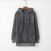 Lange Mouw Dames Casual Effen Met Capuchon Warm Trui Jas Mode