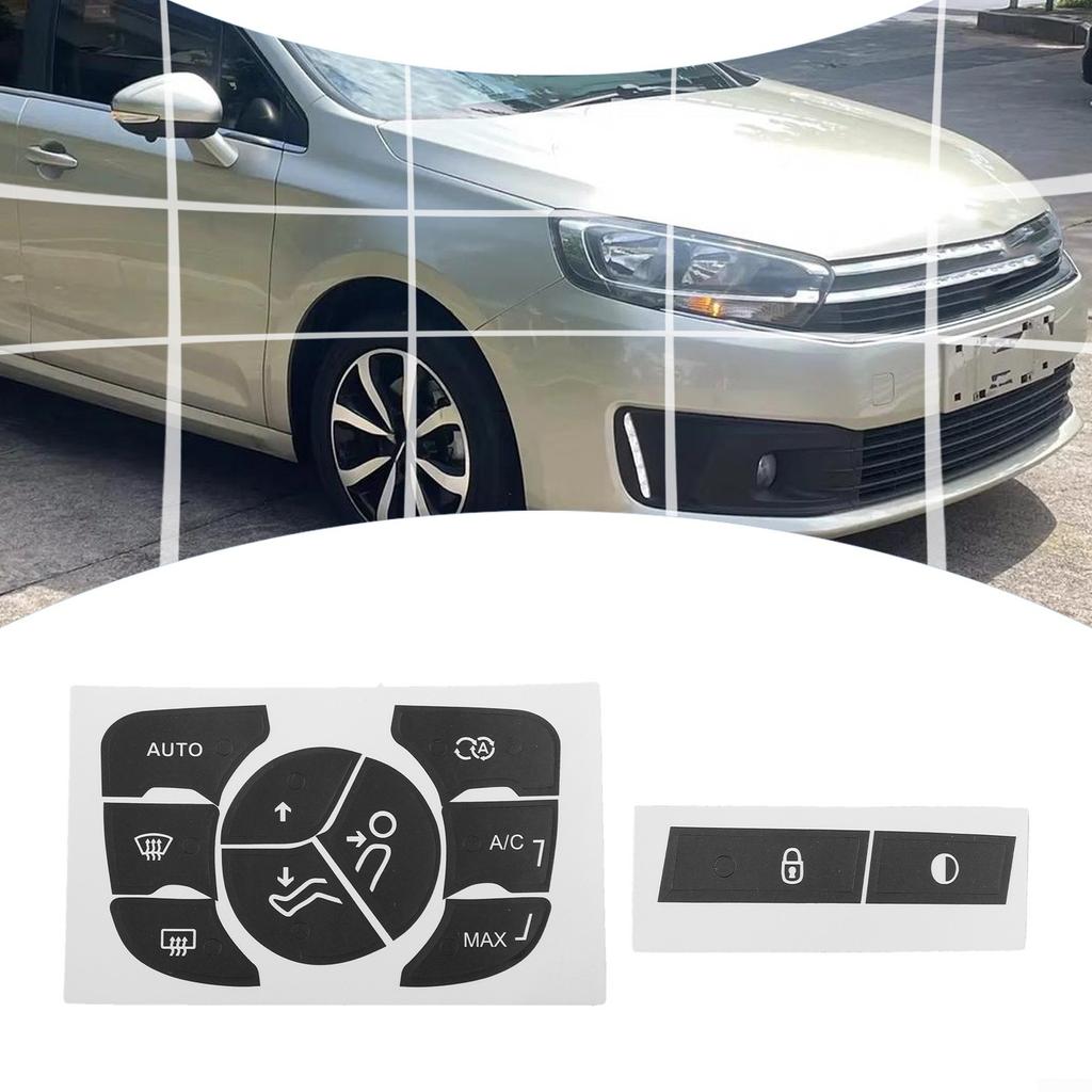 Sert Yapışma A/C Kontrol Düğmesi Onarım Düğmesi Çıkartma Etiketleri Kontrol Düğmesi Takımı