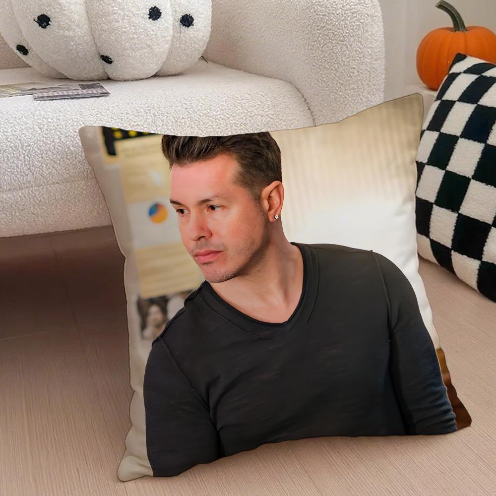 JJon Seda Cushion Cover Throw Pillow Cover Hidden Button Durable Polyester Chair Cushion