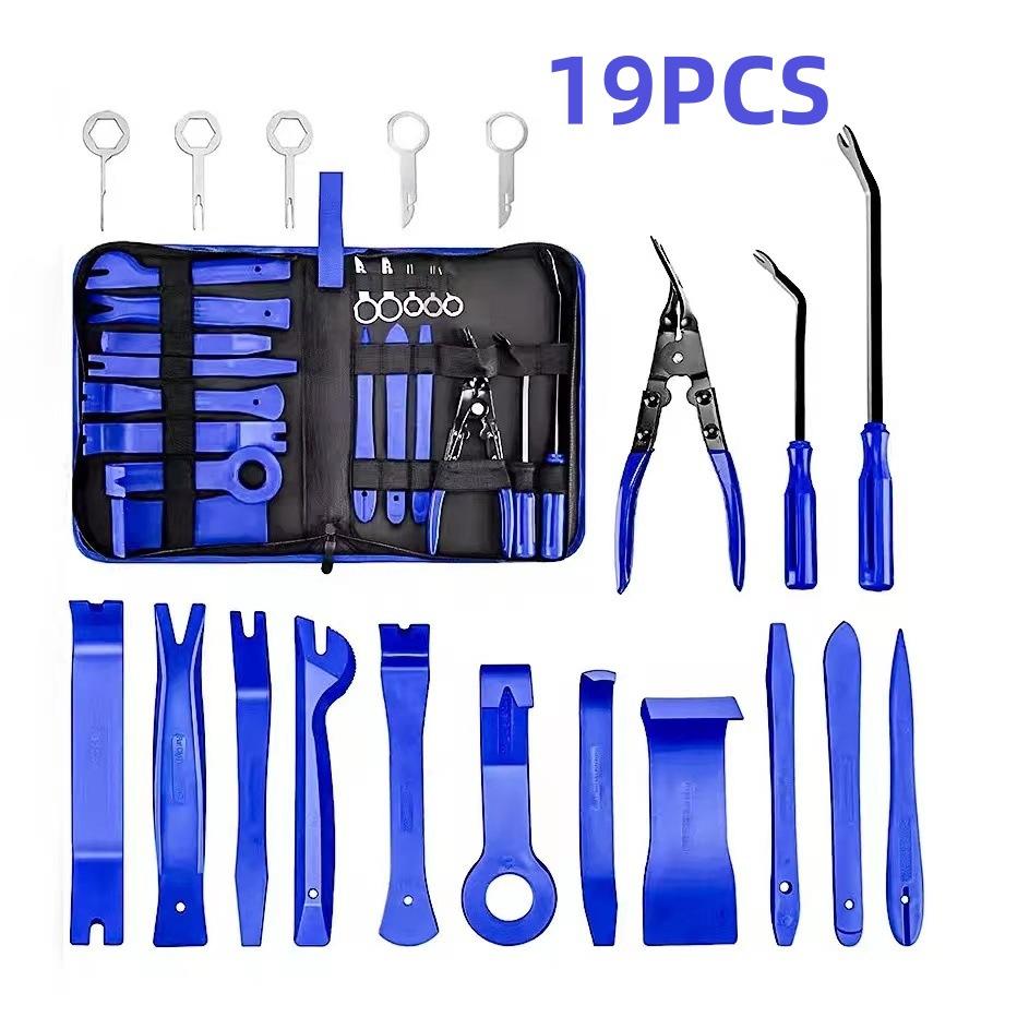 1/19pc Car Hand Tools Set Car Disassembly Kit Stereo Repair DVD Repair Tool Dashboard Removal Tool Interior Plastic Trim Panel