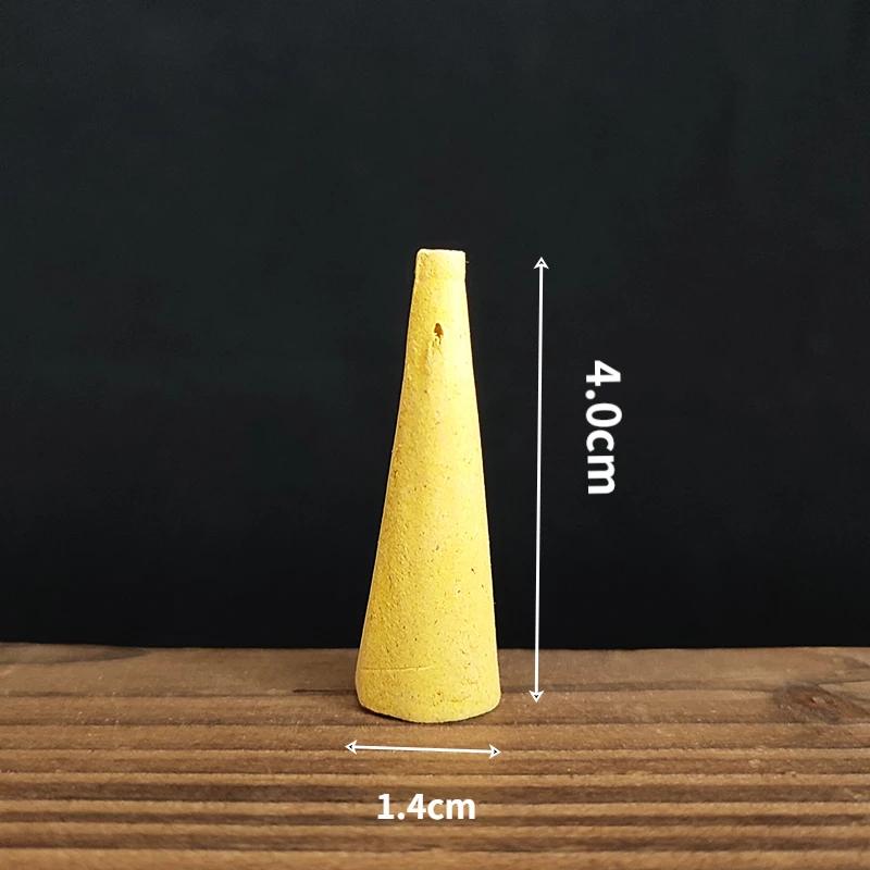 50pcs Natural Oversize Backflow Incense Cone 25 Minutes Mixed Scents Reflux Tower Incense Sandalwood Aromatherapy