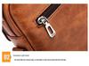Men's PU Leather Vertical Crossbody Shoulder Bag - Business Casual Handbag and Travel Backpack
