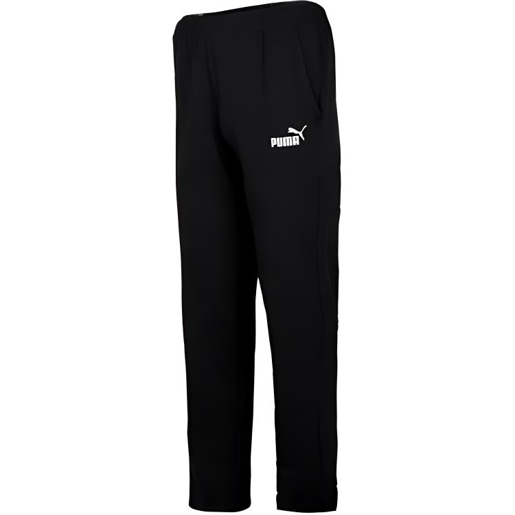 Puma Knit Straight-Leg Casual Sports Pants Men Bottoms Black 843730-01