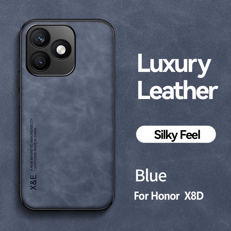 

For Huawei Honor X8D Case Luxury Leather Hand Feel Soft Cases Sheep Skin Pattern Mobile Phone Cover Honor X8d