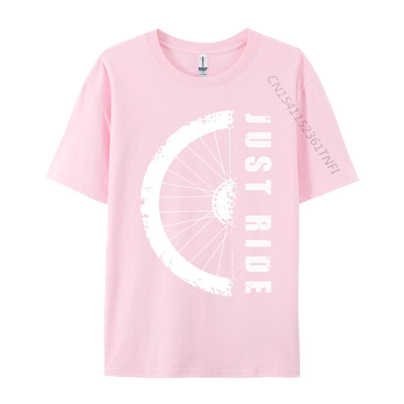 Just Ride MTB Mountainbike Einfacher Stil Baumwolle Unisex T-Shirt Comics Oberteile Hemden Neuankömmling Lässiges Oberteil T-Shirts