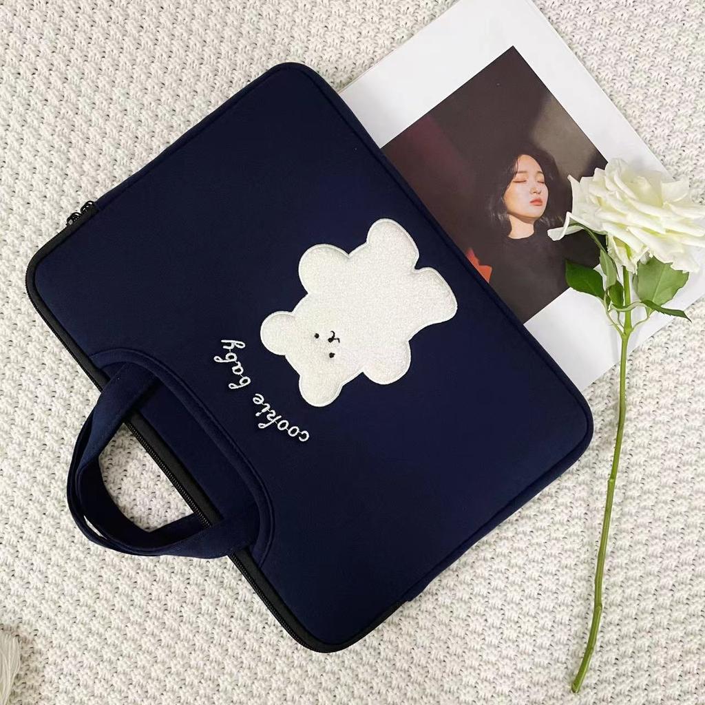 Cute Laptop Bag For Macbook Air 13.3 13.6 15.3 Pro14 15 16 Dell Huawei Samsung LG 15.6 Ipad Air6 Pro11 12.9 13 Inch Tablet Pouch