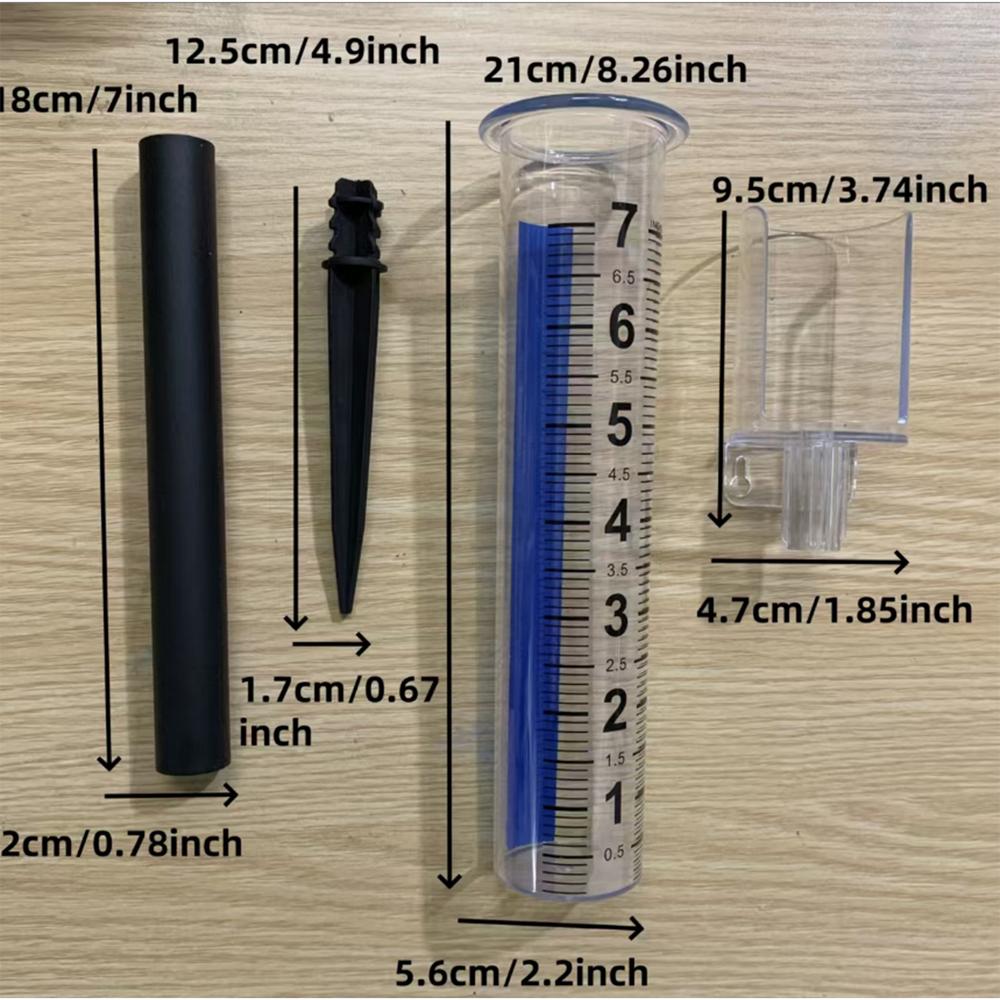 New Outdoor Garden Rain Gauge Freeze Proof Rain Gauge Outdoor Best Rated For Garden Deck Lawn With Numbers Adjustable Height