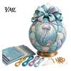 Desktop Scenery Making Set Ocean Treasures DIY Patchwork Ball Ornament Kit, Nautical Dolphin Fabric Craft Handmade Set, Coastal Decor, Hanging