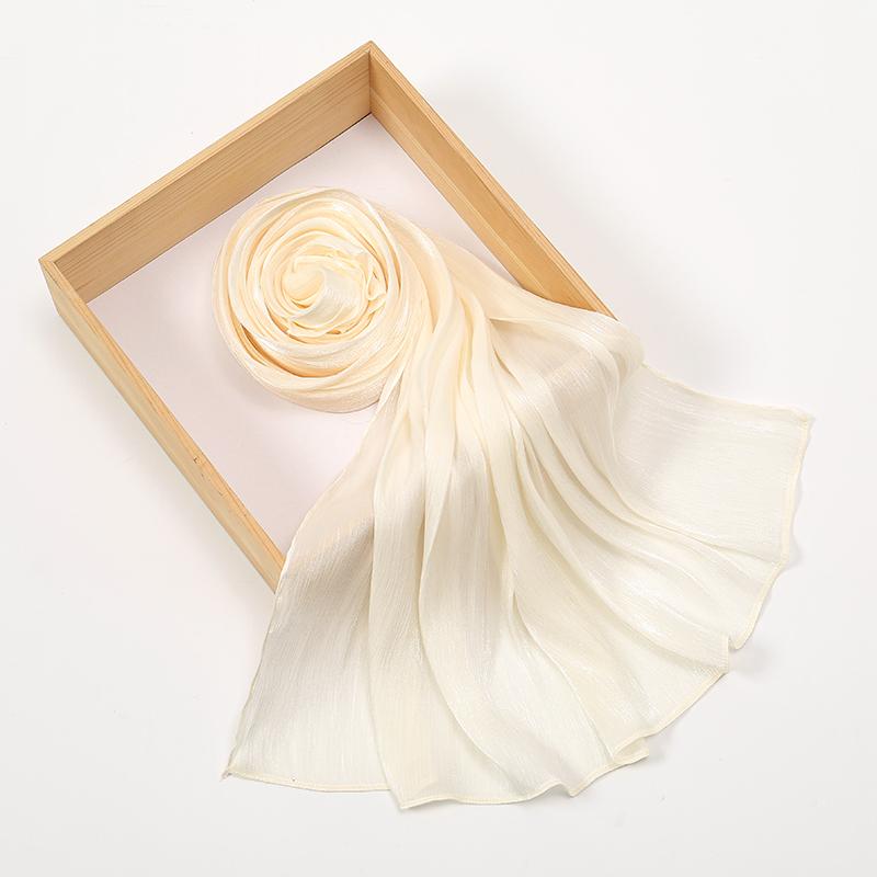 Einfache Glitzernde Seidengefühl Satin Schals Schal Glitzer Schimmer Wickeltuch Strand Überwurf Stola Bufandas Muslimischer Hijab 180*70cm