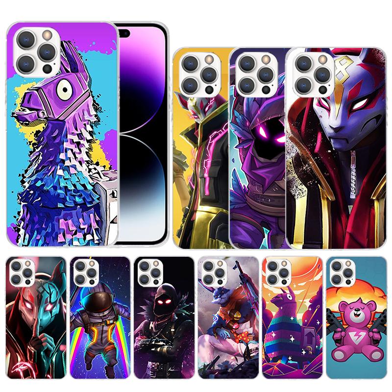 Game Battle-Royales Soft Cover for iPhone 16 17 Air 15 14 Pro Max 16E Phone Case 13 Mini 12 11 7 SE 8 Print Pattern Fit Cases 16
