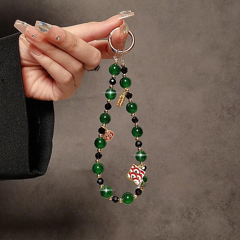 Vintage Style Phone Lanyard With Beaded Pvc Cord For Men And Women