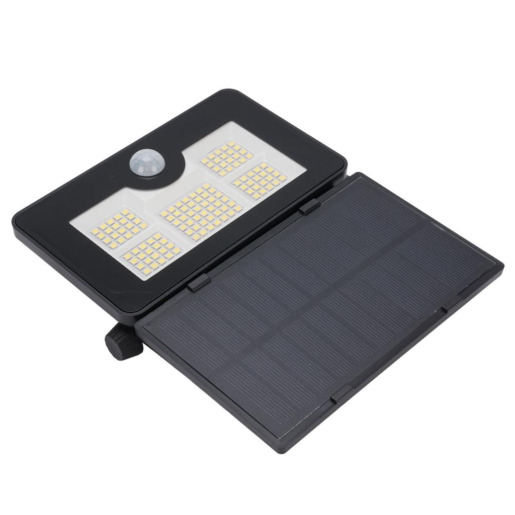 LED Solar Außenleuchte Bewegungsmelder Duale Sensoren Faltbar IP65 Regendicht Solar Sicherheitsstrahler für Hof Wand Veranda