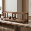 Wooden Display Rack Traditional Tea Table Organizer Decorative Set for Meditation Room