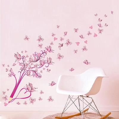 Wall Sticker for Bedroom Living Room Background Decoration Decals Mural Art Butterflies Stickers