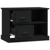 Nightstand Black 60x35.5x45 cm
