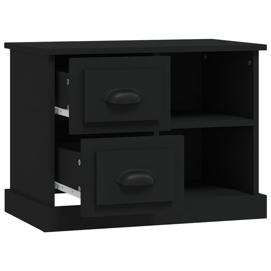 Nightstand Black 60x35.5x45 cm