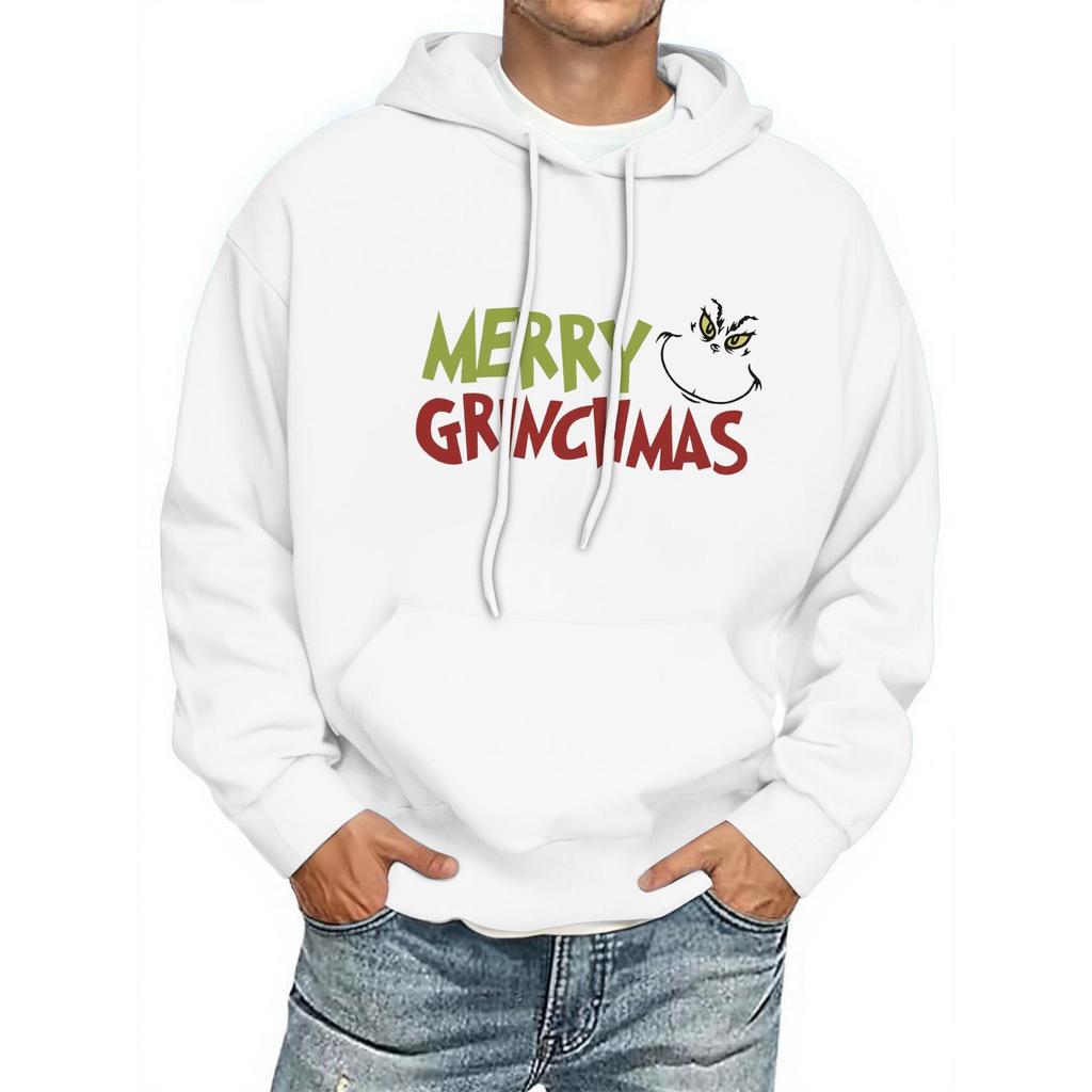 Men's Print Hooded Sweatshirt Long-Sleeve Casual Pullover Hoodie Hooded Sweatshirt