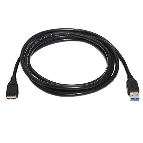 Câble USB 3.0 Type MicroUSB 3.0 Couler Noir 1 Mètres