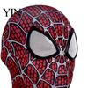 Superhero Role Play Mask Spider Balaclava Mask, Full Face Cosplay Headpiece for Adults Kids, Realistic Movie Web Hood Breathable Costume with