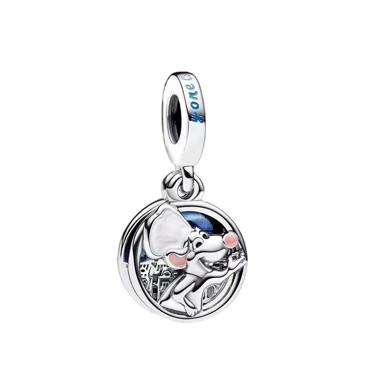 Alice in Wonderland Cheshire Cat Ratatouille Charm Bead Component Bead Components Compatible With Authentic Original Snake Copper Metal Bracelet High