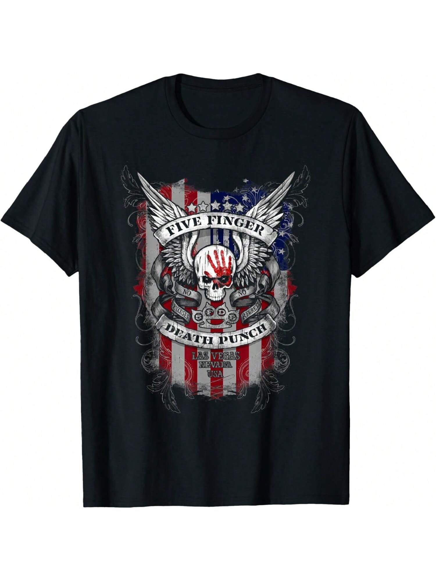 5FDP - No Regrets Stars & Stripes American Flag T-Shirt S