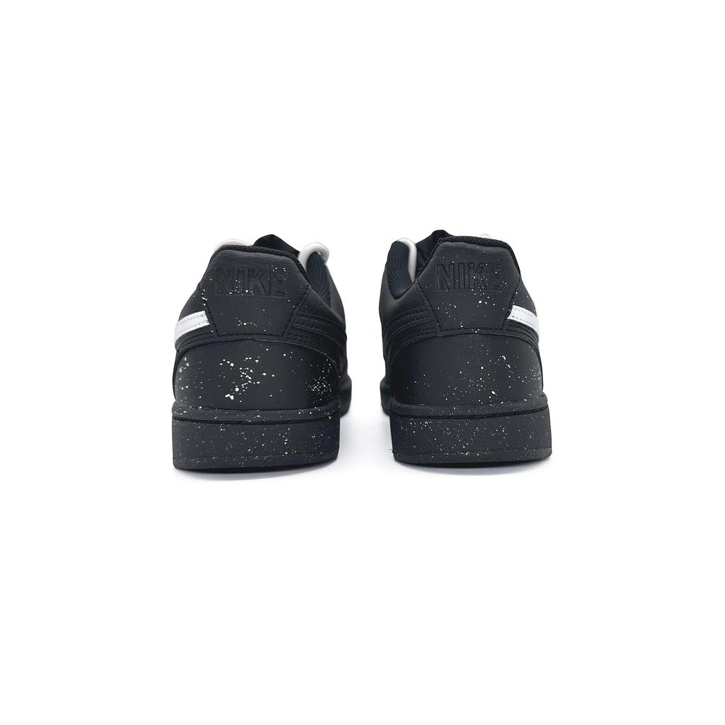 Nike Court Vision Slip Resistant Abrasion Resistant Low top Skateboard Shoes Unisex Black White DH2987-002(Team505-)