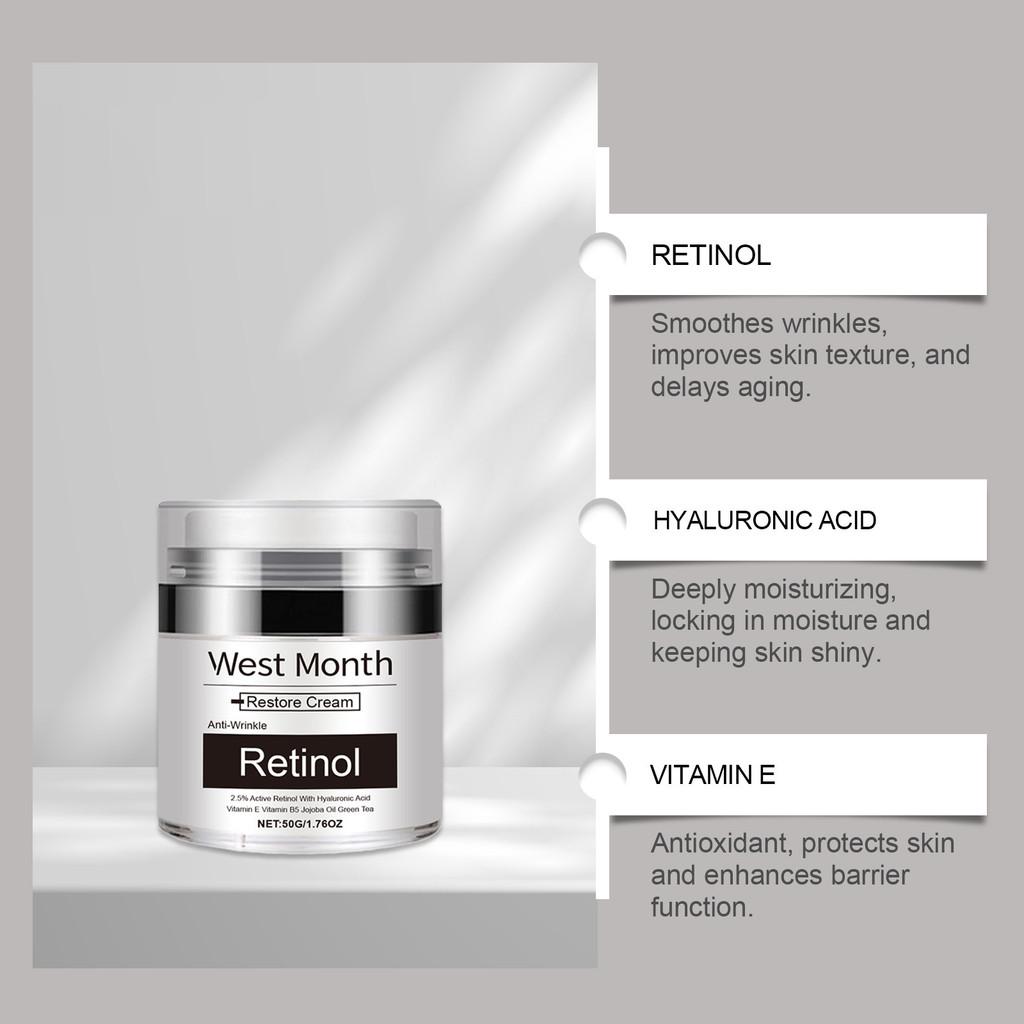West Month Retinol Skincare Cream Hydrating And Nourishing Moisturizer For Youthful Skin