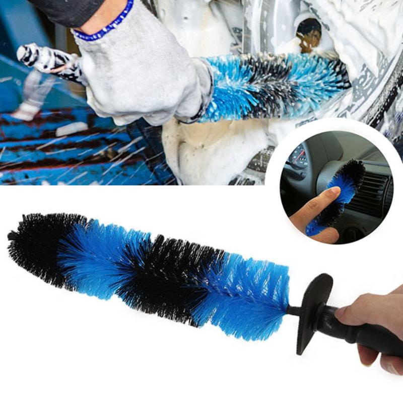 

Car Wheel Brush Engine Grille Wheel Tire Rim Detailing Washing Brushes Multifunctiona Long Handle Cleaning Tool Car