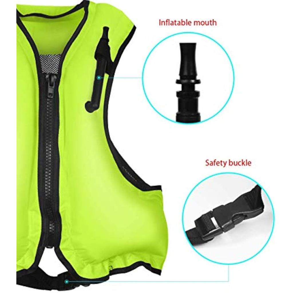 Šnorchlovací vesty Dospělí Nafukovací plovoucí bundy Lehký kajak Vztlaková vesta Přenosné Plavání Venkovní Vodní sporty (Vhodné pro 100-220 liber)