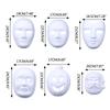 Full Face Masquerade Mask White DIY Mask for Art Craft Parties Favor Paintable Paper Mask Blank Mask Paper Cosplays Mask