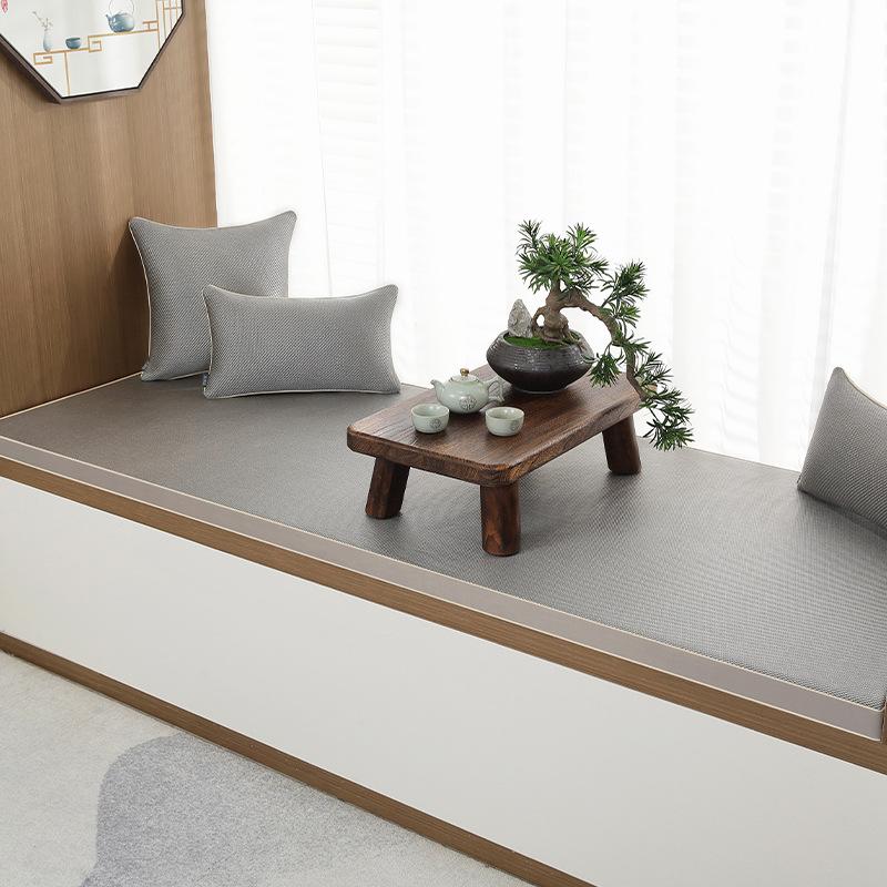 Chinese Summer Window Cushion Ledge Cushion Tatami Cushion Summer Mat Sofa Removable and Washable Sponge Window