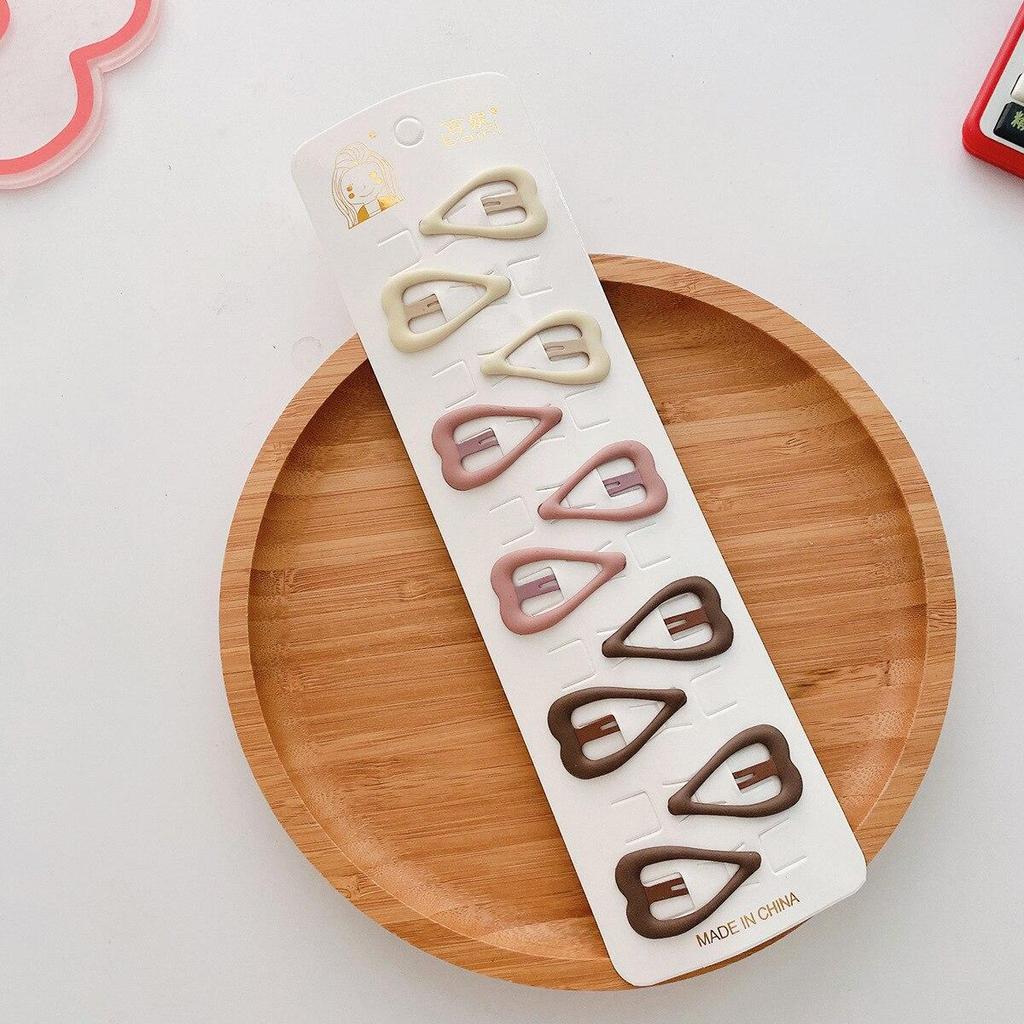 10 stücke Neue Koreanische Haarnadeln für Kinder Mädchen Milch Tee Farbe Prinzessin Haarspangen Bang Seite Clip Kleines Mädchen Haar zubehör