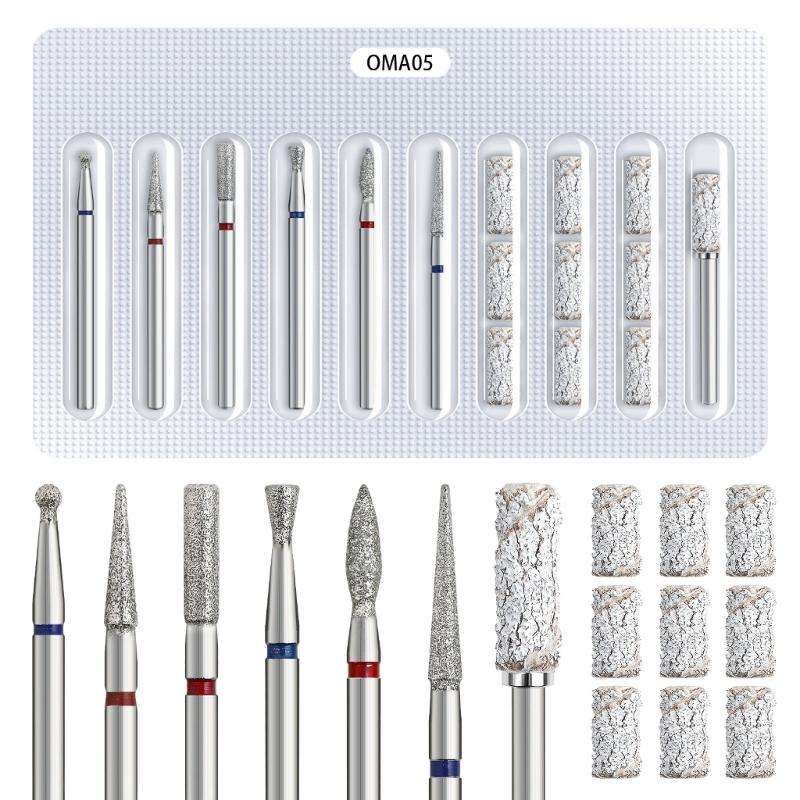 Hard Nail Drill Bits Manicure Tools Professional Grinding Salon Essential Removal Gel Acrylic Nail Drill for Home