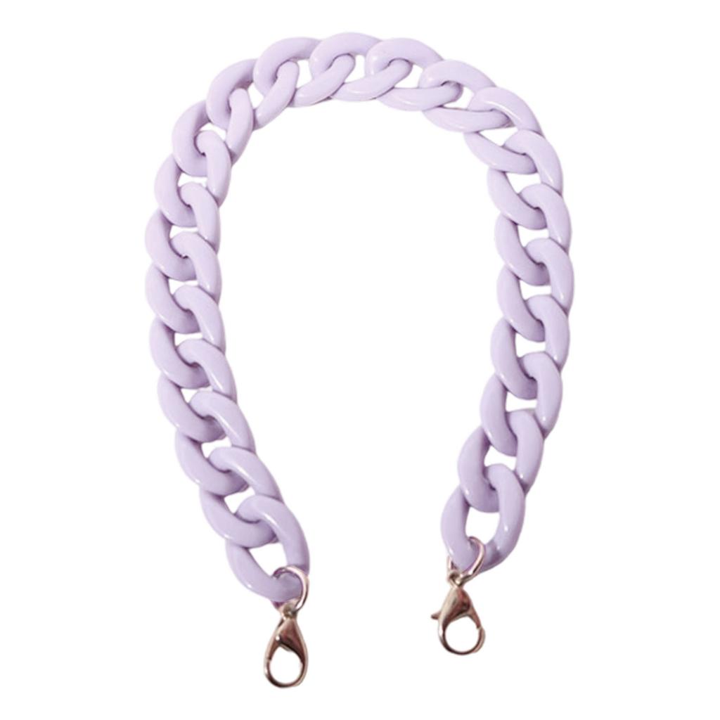 Replacement Acrylic Chain Shoulder Strap 60cm Long Handbag Chains Handle Straps for Women Shoulder Bag Purse Making
