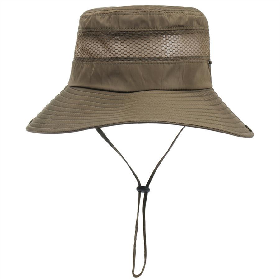 New men's and women's bucket hat big edge sun hat outdoor mountaineering sun protection fishing hat quick drying sun hat