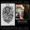 Japanese Traditional Tattoo Waterproof Sticker: Men's Long-lasting Floral Arm Pattern.