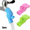 2pcs Silicone Faucet Extender Water Saving Extension Tap Filter Nozzle Adapter Bathroom Kitchen Sink Spray Kitchen Tool